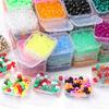 80pcs/box 6x9mm Colored Pony Beads Bulk Loose Spacer Beads For Making Jewelry Accessories Handmade Diy Craft