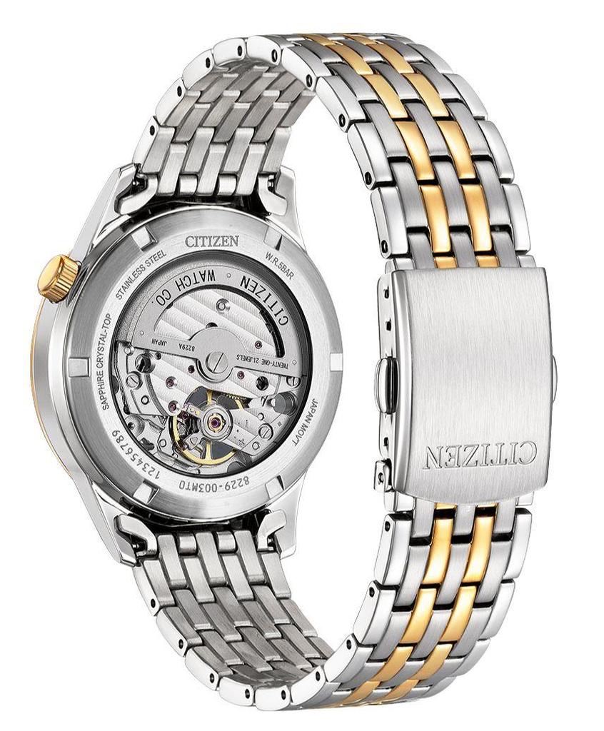 Citizen Часы Open Heart с автоматическим механизмом из сапфирового стекла и нержавеющей стали NH9136-88H