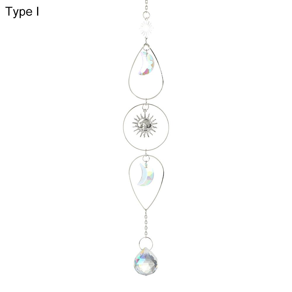 Ornament Curtains Embellishment Hanging Prisms Pendant Star Moon Crystal Wind Chime Sun Catcher