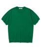 KNITTED Cool Summer Essential Round Short Sleeve Knit Tee Green