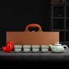 Ge kiln Ru kiln teapot tea set cover bowl ceramic teacup filter set gift box tea separation modern simplicity