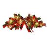 New 70cm Christmas Wreaths Artificial Hanging Door Swag Plaid BowKnot Red Berries Xmas Garlands Home Decor