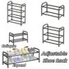 Adjustable Storage Shoe Storage Organizer Flexible Storage Adjustable Shoe Rack  Doorway