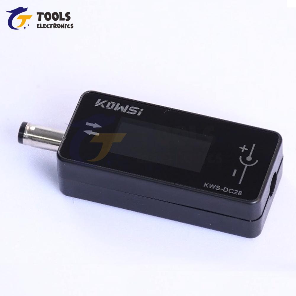 KWS-DC28 DC 5.5*2.5 Интерфейсный Монитор Тока и Напряжения DC 4~30V 0~12A Измеритель Мощности Тестер Цифровой ЖК-дисплей