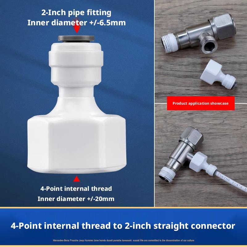 RO Water Filter Quick Connect Fittings, 1/4" 3/8" Straight/Elbow/Tee/Valve for PE Tube