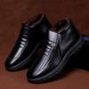 Men's Cotton Shoes Winter Warm Leather Shoes Padded Thickened Shoes