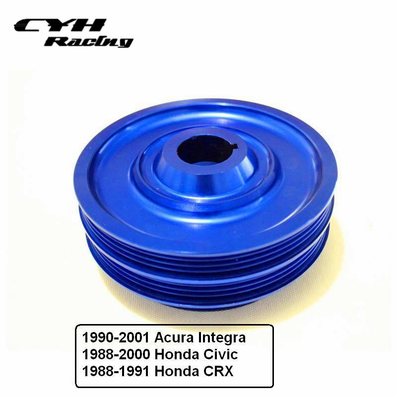Aluminum Light-Weight Crank Shaft Pulley For Honda B16 Engines Civic 88-00 ,Acura Integra 90-01,CRX 88-91