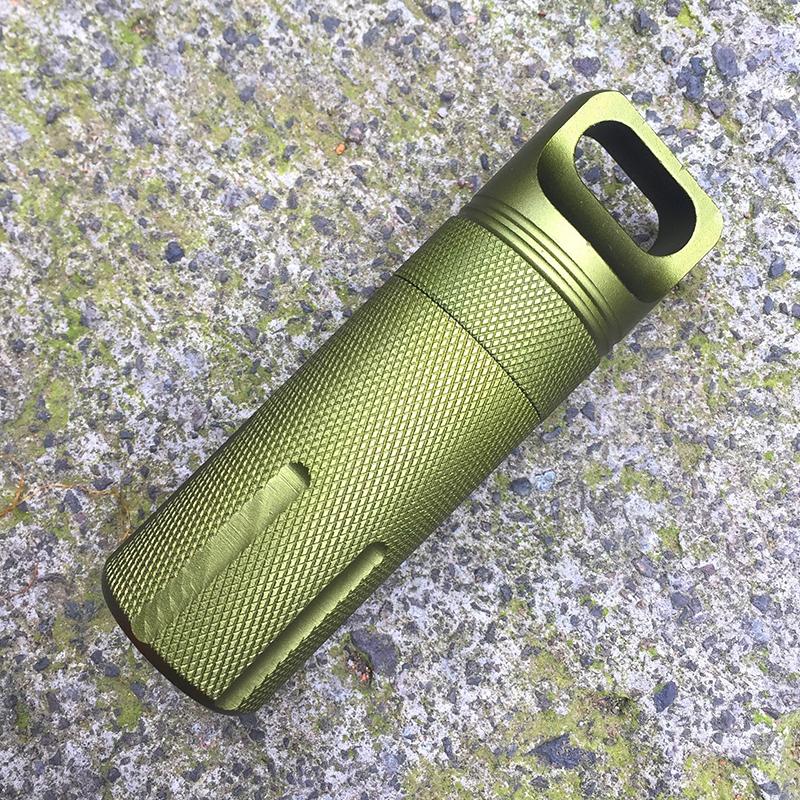 Ящик для хранения вещей для выживания, портативный флакон с лекарствами, контейнер для хранения аварийных инструментов, водонепроницаемый, для повседневного использования, алюминиевый