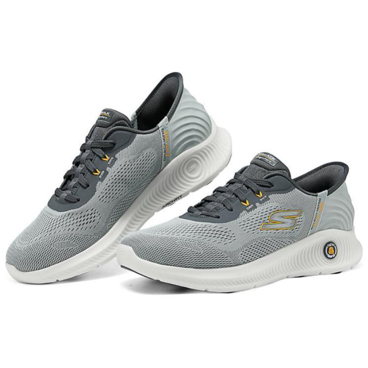 Skechers Go Walk Удобные Прочные Низкие Повседневные Кроссовки Мужские Серый 216314-CHAR