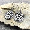 Винтажные панк-викинги серьги с когтями медведя женские из нержавеющей стали скандинавский амулет серьги-гвоздики подвеска-шарм мужские ювелирные изделия креативный подарок