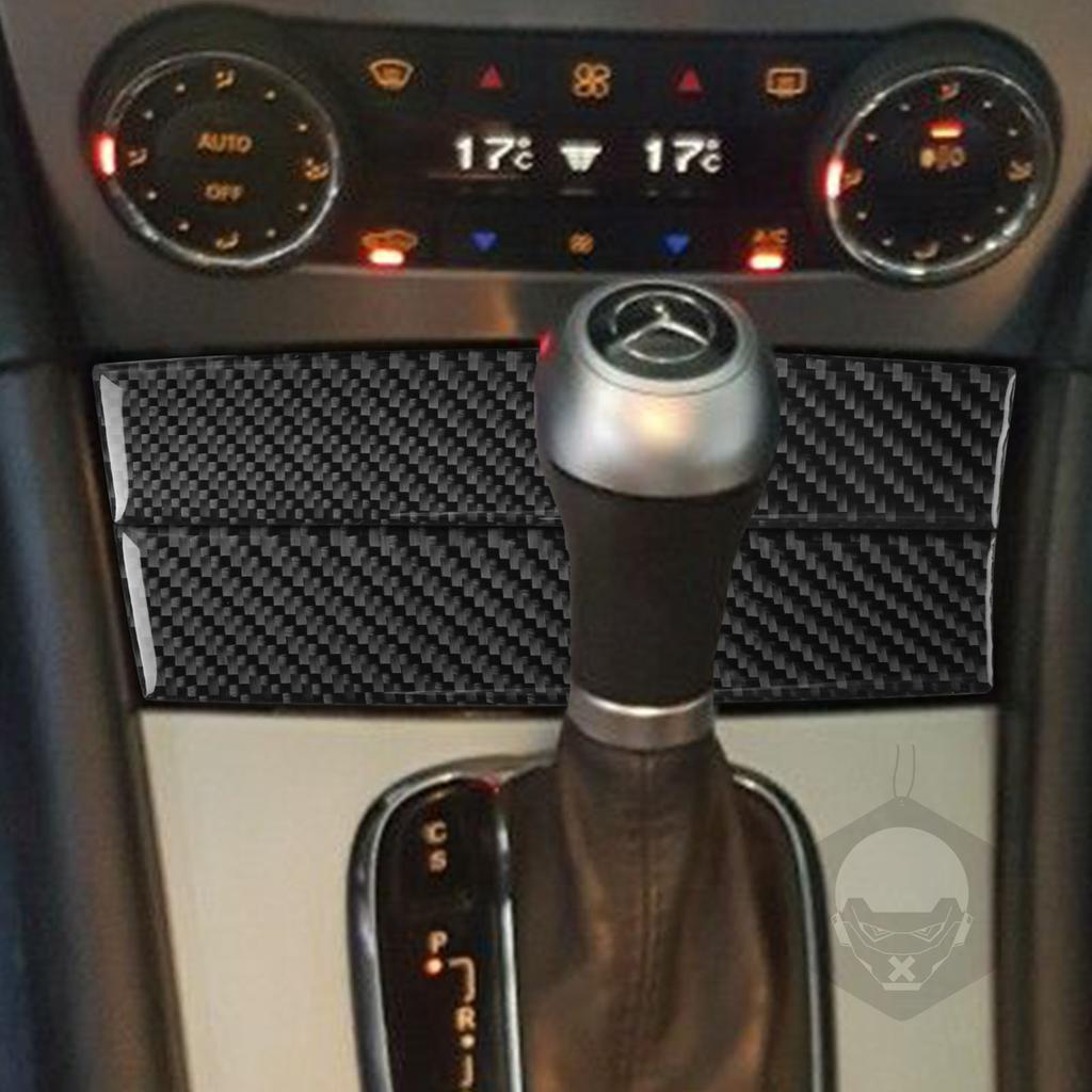 Для Mercedes-Benz C Class W203 2005-2007 автомобильный ящик для хранения коробки передач, крышка панели, отделка из настоящего углеродного волокна, интерьер