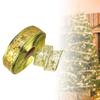 Christmas Ribbon Durable Wired Glitter Decorative Gifts Wrapping Xmas Ribbons for DIY