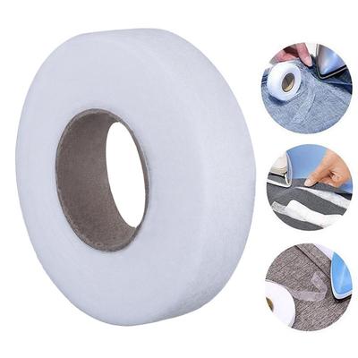 65 ярдов Тканевая клеевая лента Клеевая Приутюживаемая лента для подгиба Двусторонняя прокладочная ткань Для брюк Штор Одежды Наволочки DIY Шитье