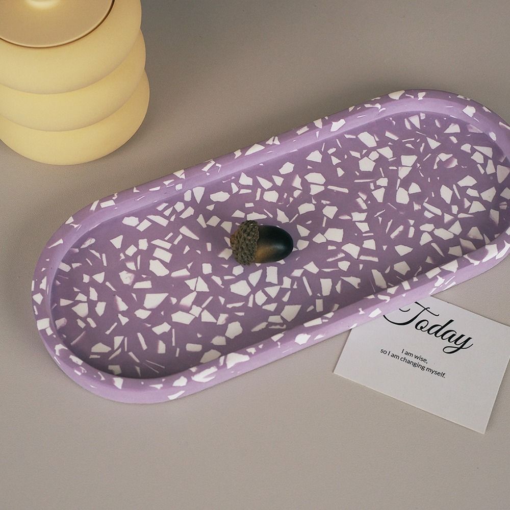 Овальная форма для подноса, силиконовая кристаллическая эпоксидная форма для хранения ручной работы, украшение для дома