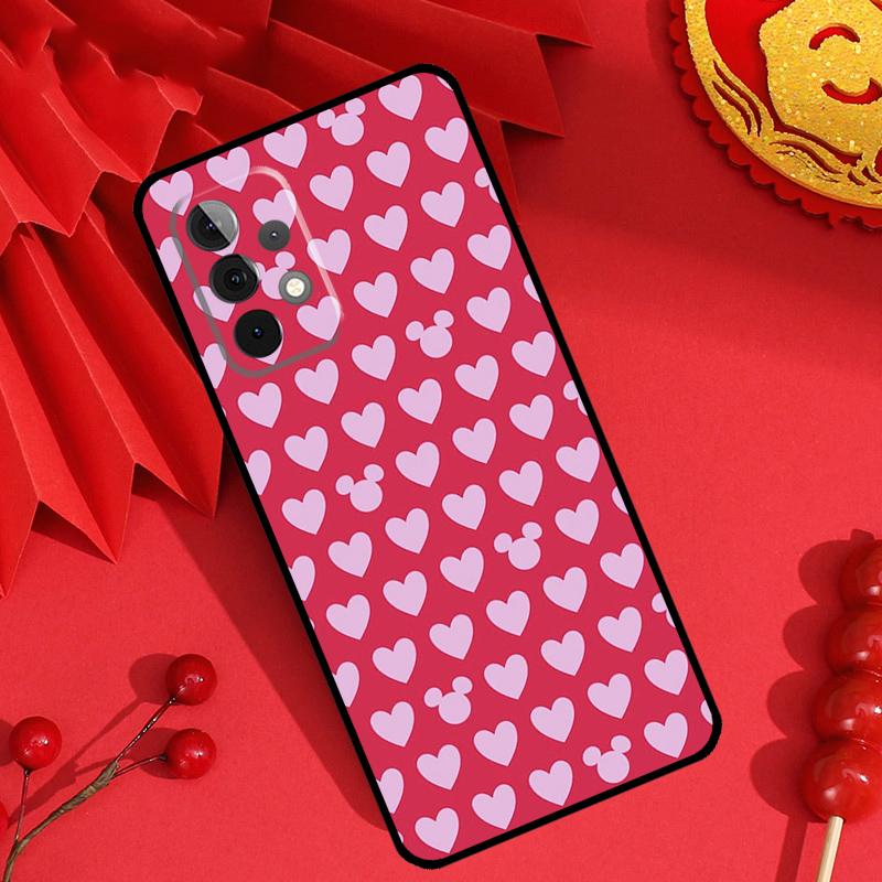 Чехол с мультяшным сердцем для девочек для Samsung Galaxy M34 M54 M32 M52 M15 M11 M12 M13 M14 M06 M16 M36 M56 M31 M53 M35 M55