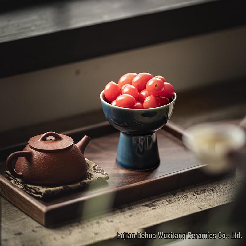 Chinese Ceramic Pedestal Fruit Bowl