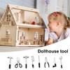 8 шт., мини-инструмент для ремонта, кукольный домик, молоток, ножницы, набор гаечных ключей, инструмент для моделирования, модель игрушки для игр, декор дома