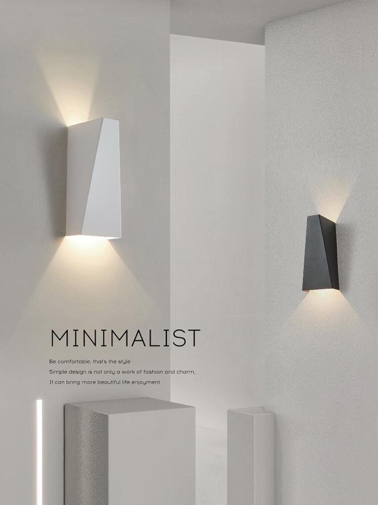 Светодиодный настенный светильник для спальни, гостиной, настенный светильник 6 Вт, декоративный светильник вверх или вниз, алюминиевый бра, современные настенные светильники Y76