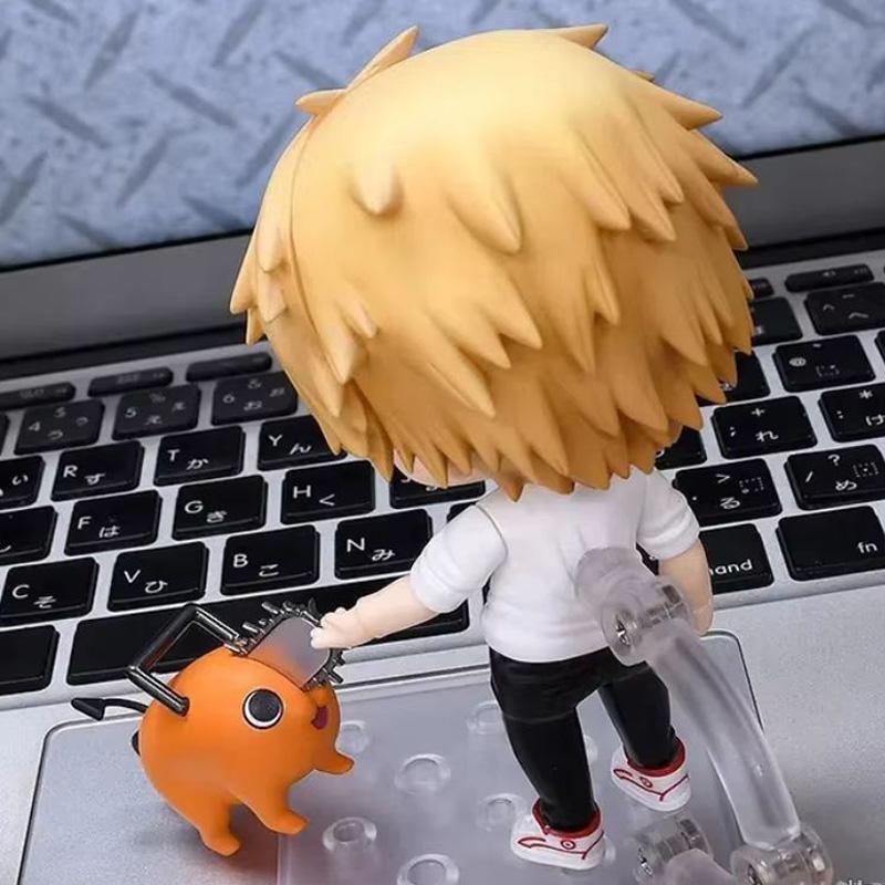 10 см Q-версия Аниме Человек-бензопила Дэндзи Почита Макима Фигурка Действия ПВХ Настольное Украшение Игрушка Коллекционная Модель Хэллоуин Подарки