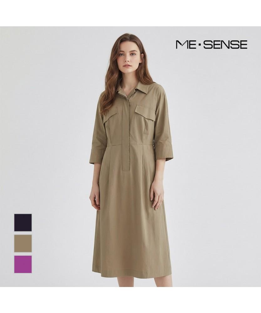 Платье MESENSE с поясом и воротником_Mb45Opm211A