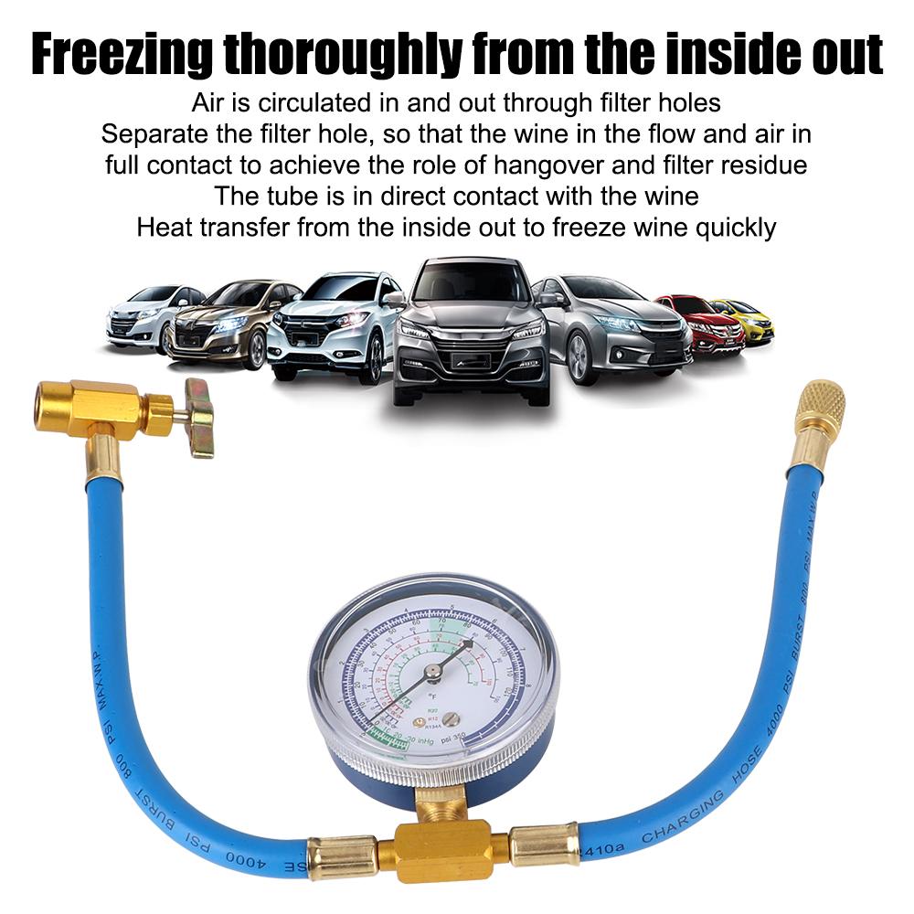 R134A аксессуары, инструменты для ремонта шланга для заправки хладагента, манометр, измерительный комплект, автомобильный шланг для конденсации переменного тока, автомобильный кондиционер