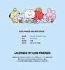 Брелок для ключей Solomon Shoji BT21 Fluffy Fluffy ДЕРЖАТЕЛЬ ДЛЯ ФОТО КАРТ FKB_Photocard ver.2 (RJ) BT21-FKB-RJ