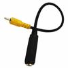 30cm/11.81" 6.35mm 1/4" Female Stereo TRS Jack To Mono RCA Male Aux Cord Line Audio Extension Adapter Cable Wire