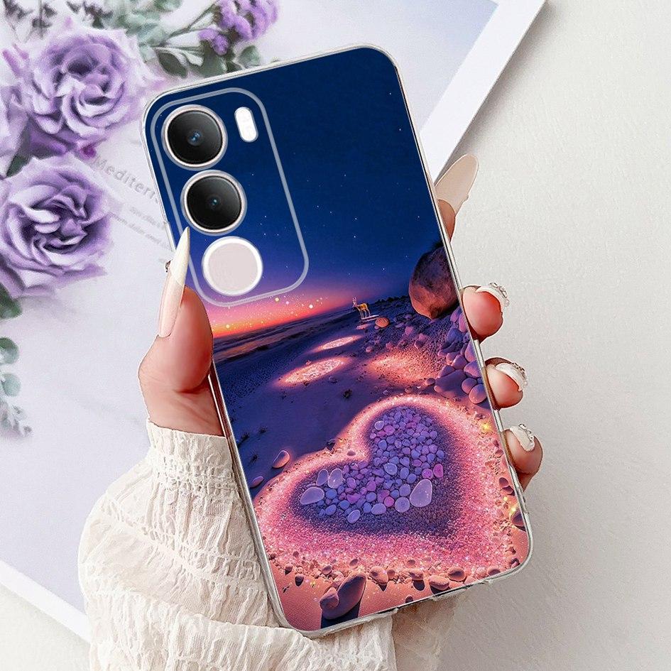 Silicone Case For Vivo Y19s V2419 Cover Lovely Cat Butterfly Cartoon Soft Back Protective Shell For Vivo Y19s 4G Y 19s TPU Coque