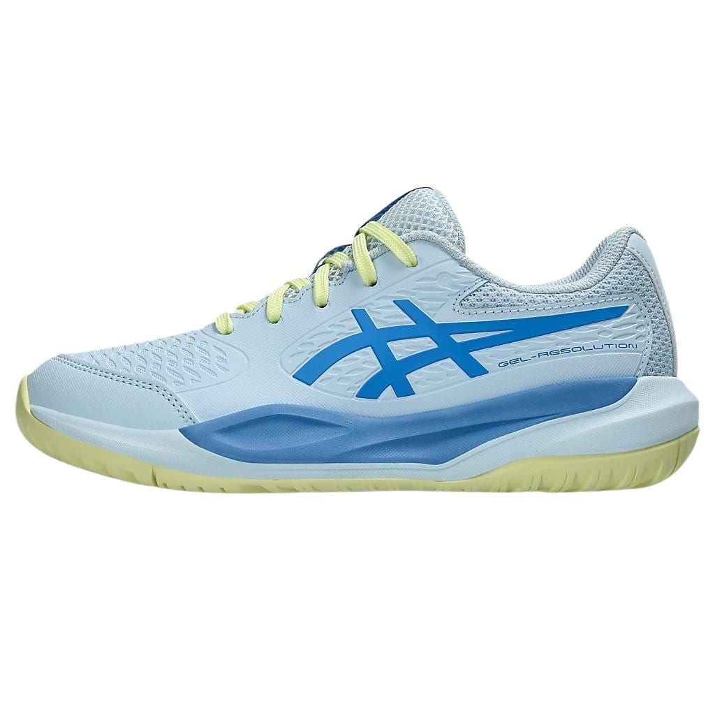 Asics GEL RESOLUTION 10 Низкие детские тренировочные кроссовки Светло-голубые Унисекс 1044A081-401
