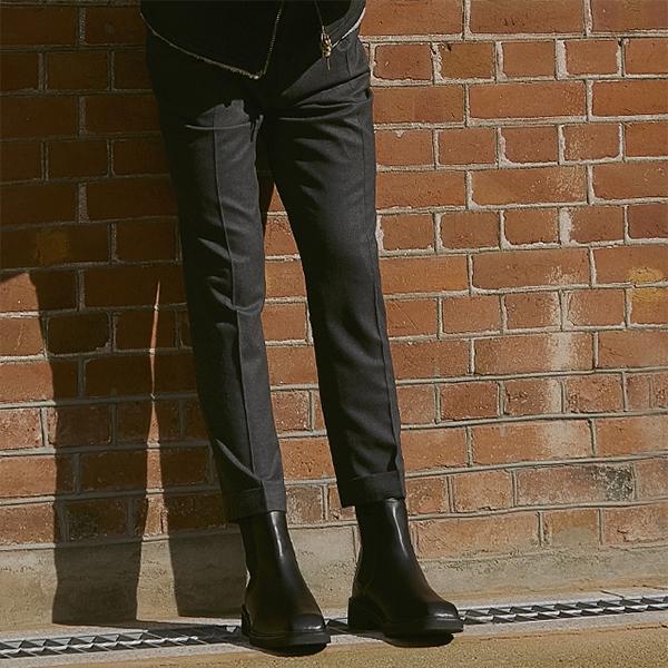 Pascologen MS5202 Ботинки челси с квадратным носком Brock Black-MS5202