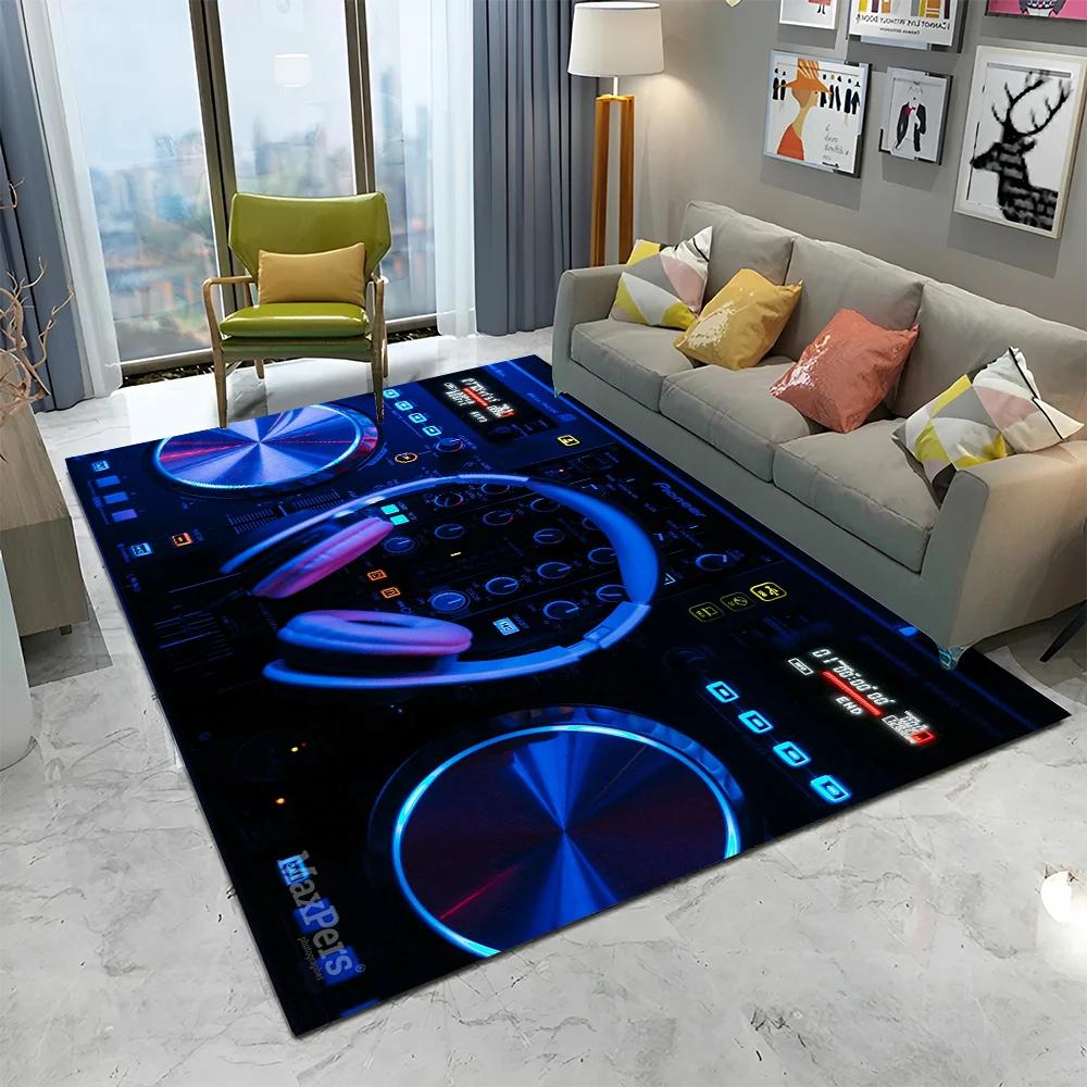 3D DJ Music Screen Keyboard Cartoon Carpet Mat для дома, гостиной, спальни, дивана, коврика для двери, коврика для детской зоны, нескользящий коврик для пола