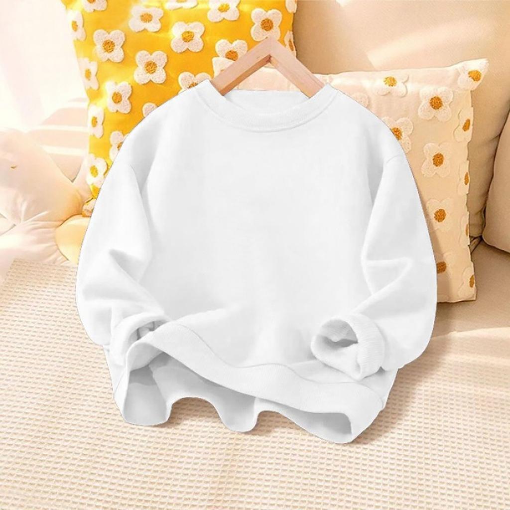 Boys' And Girls' Fleece Hoodie Autumn/Winter Children's Solid Color Warm Clothing Children's Fleece Hooded Top