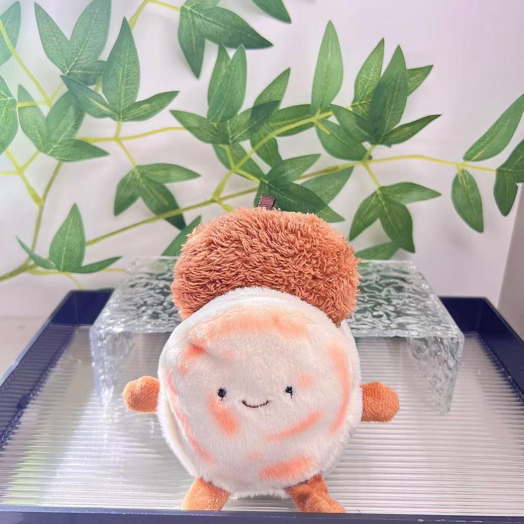 Chinese Burger Cute Meat Sandwich Bun Patty Doll Shaanxi Anwen Creative Bun Pendant Plush Doll Souvenir Couple Pendant Gift
