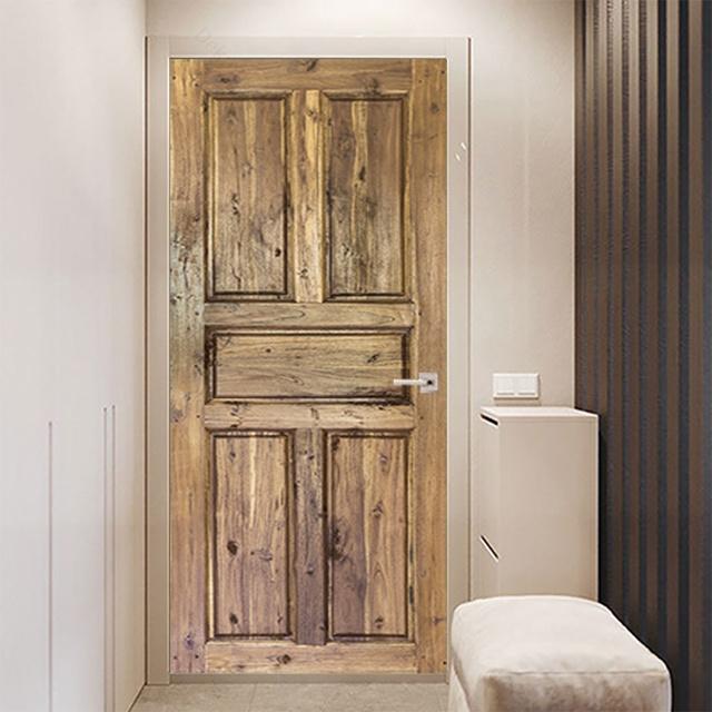 Самоклеящиеся дверные обои с зеленым лесным мостом, 3D ПВХ, стикер для домашнего декора, пляжное солнце, пейзаж, плакат, настенная наклейка deursticker