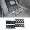 Auto Foot Rest Pedal Plate Floor Carpet Mats Non-slip Stainless Heel Pad For Truck Suv Car Accessories