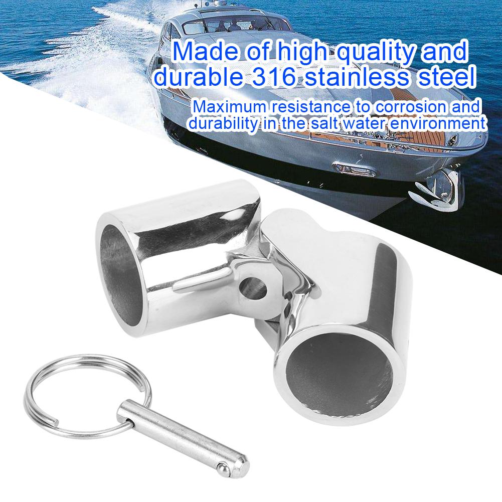 Морская складная поворотная муфта из нержавеющей стали, соединитель для труб с наконечником, аксессуары для лодок