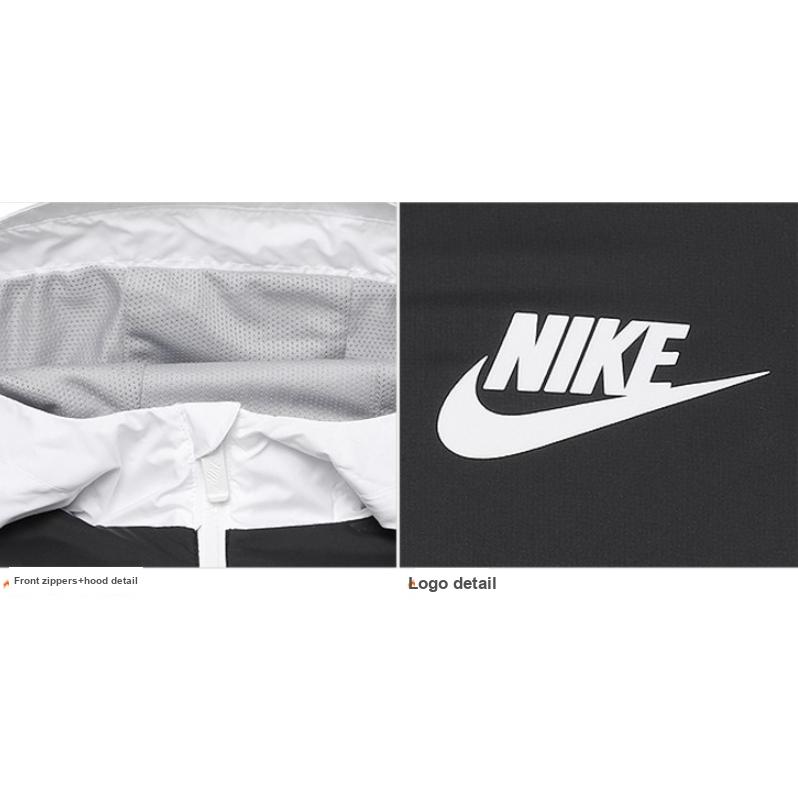 Nike Куртка с капюшоном и цветным логотипом на молнии для детей 850443-102