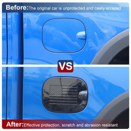 Черная Накладка на лючок бензобака на боковой двери для Chevy Silverado 1500 -24