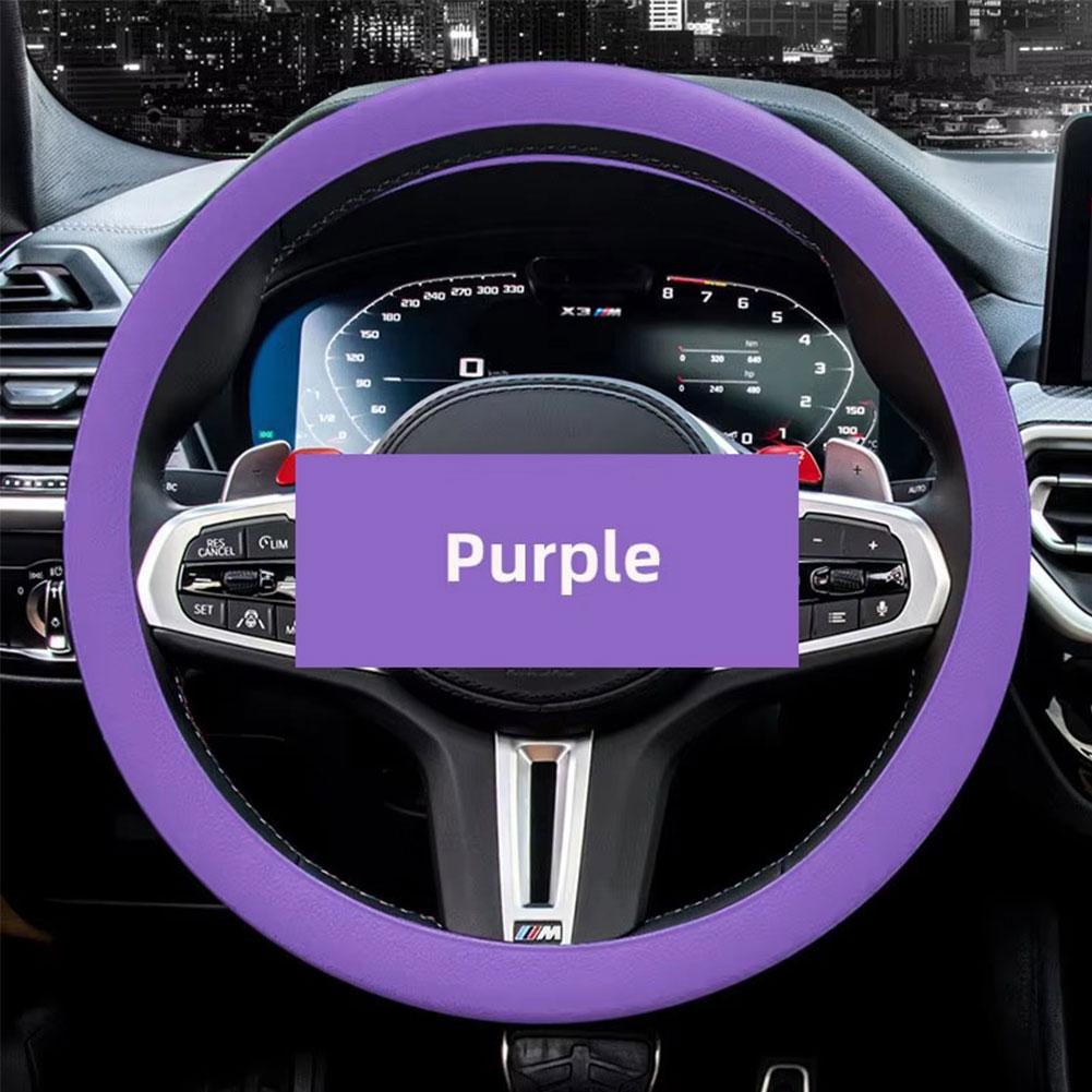 Универсальный автомобильный силиконовый чехол на руль эластичные внутренние аксессуары цветные автомобильные украшения нескользящие многофункциональные мягкие чехлы V1D9