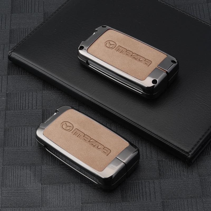 Чехол для ключа Mazda 3: Пряжка-пуговица Angkesa для CX4/CX5, Новый Atez, Ключ-корпус CX30