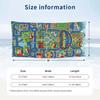 Water Lily Pond Theme Quick Dry Beach Towel Custom Name Text Print Large Sand Resistant Towel Beach Vacation