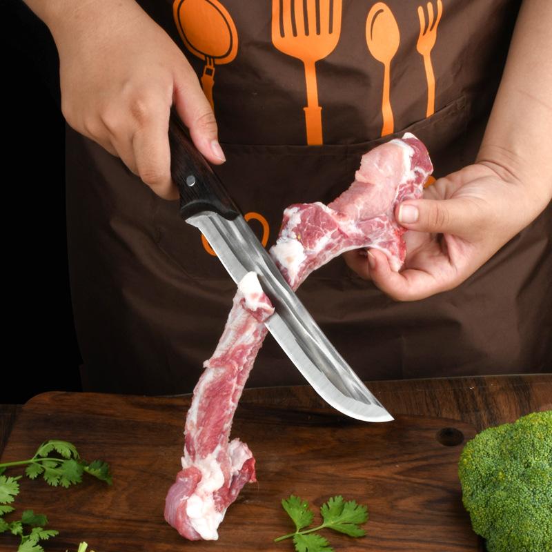 Кухонный нож Тесак для мяса Кованый нож для обвалки Нож для мясника Нож для резки Нож для овощей и фруктов