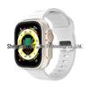iWatch7 Diamond Buckle Horizontal Stripe S9 Silicone Strap for Apple Watch 8/Ultra