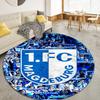 FC Magdeburg Round Area Rug,Carpet Rug for Living Room Bedroom Sofa Playroom Decor,Non-slip Floor Mat56