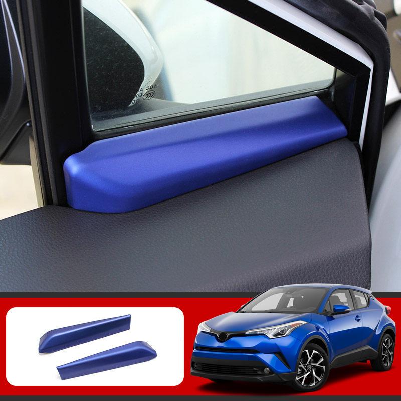 Для Toyot C-HR Chr 2016 2017 2018 автостайлинг 2 штучки из АБС-пластика внутренняя передняя отделка Een Pijler Driehoek