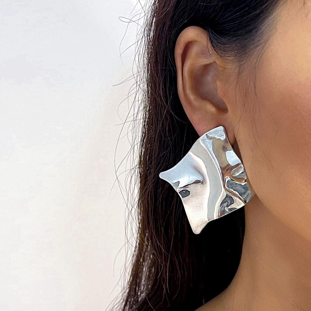 Женские модные креативные геометрические серьги с бриллиантами, двухслойный дизайн высокого класса, женские серьги