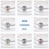 PAMELA 925 Silver Heart Birthstone Charm with Multi-color Zircon Flower Bead for Bracelet Best Gift