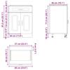Kitchen Base Cabinet Kalmar Black Wood Based Panel