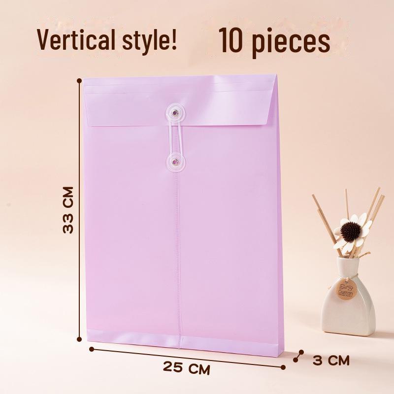 A4 Large Capacity File Bag - Colorful, Custom-made, Office PP Document and Policy Organizer.