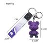 Gradient Chameleon Bear Keychain: Creative Bear Pendant for Bags and Cars